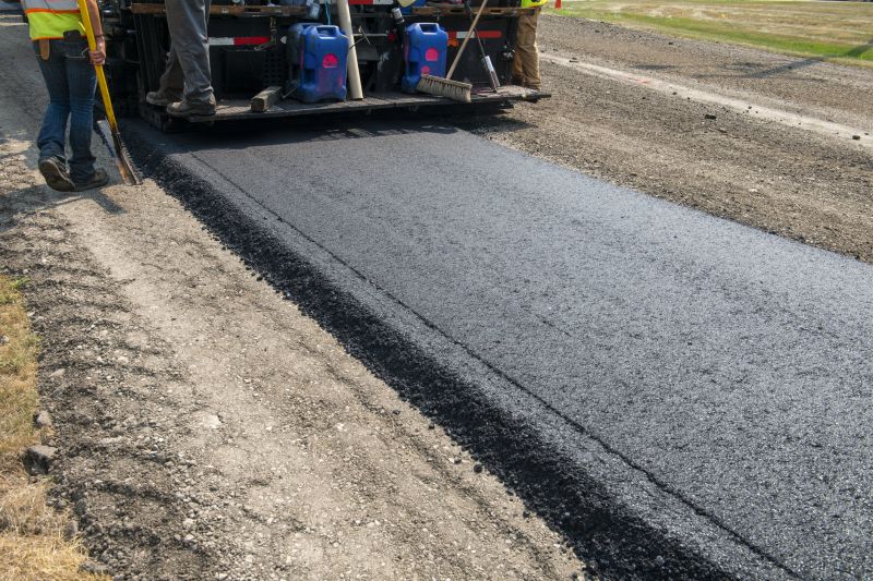 Residential Asphalt Paving in Progress