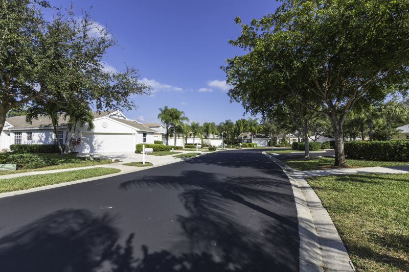 Residential Asphalt Driveway with Edging