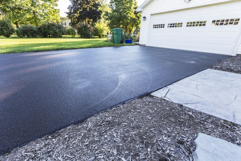 Blacktop Driveway with Clean Finish